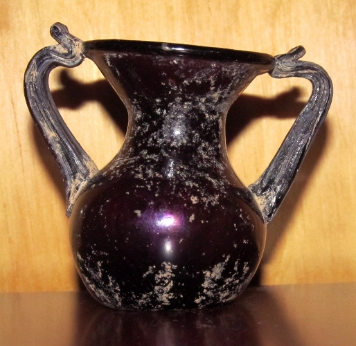 Antiek Violet Glas - Romeins 3de-4de eeuw noj